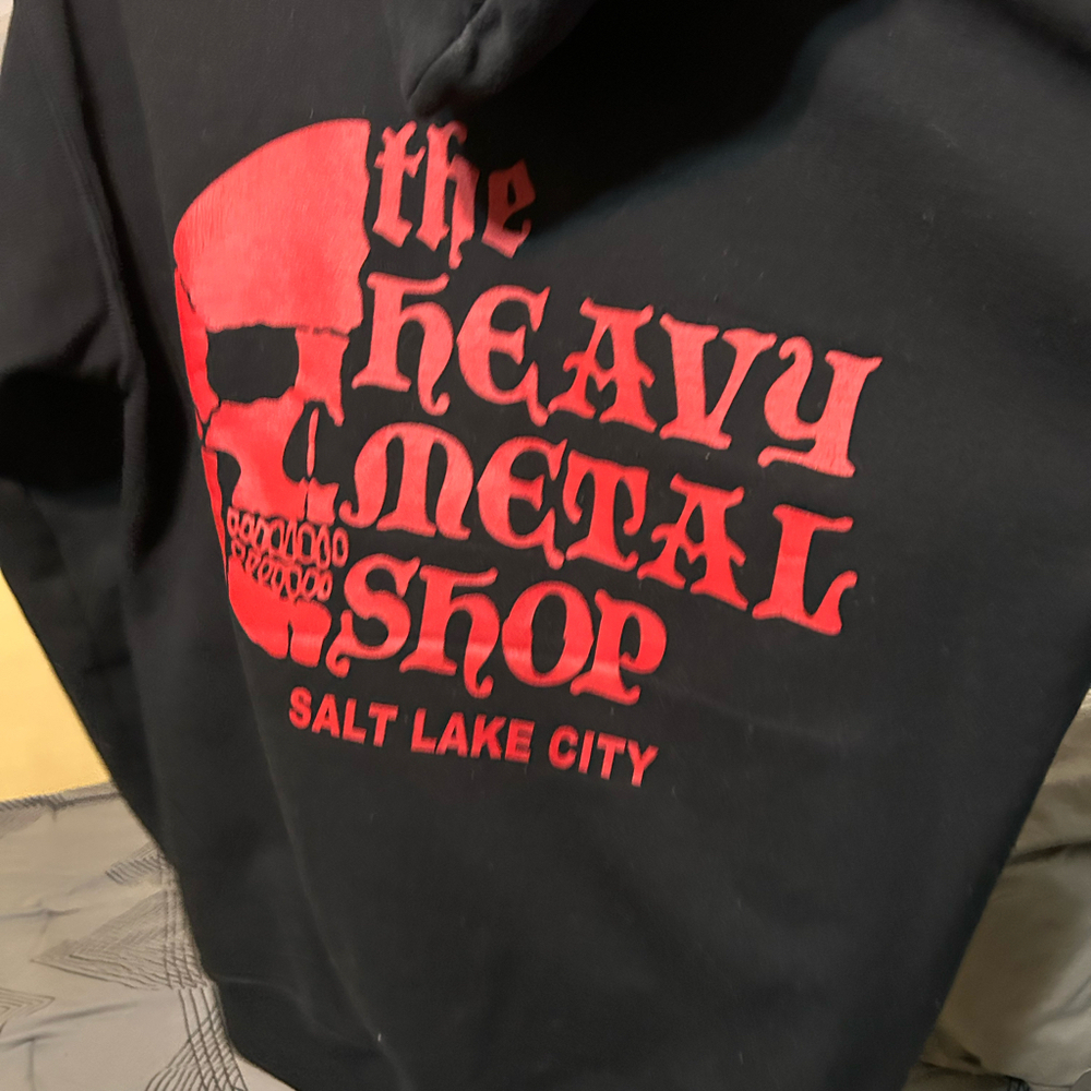 Men’s size medium heavy metal shop hoodie - Picture 2 of 3